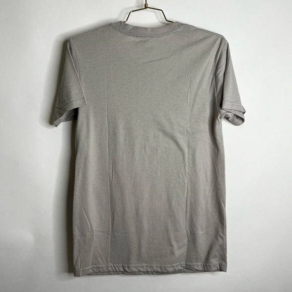 TRUE CLASSIC Tee Size Small Cotton Blend Short Sleeve Grey Gray V-Neck Comfy - Picture 2 of 3